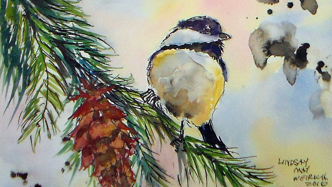 1090x613 Hey Chickadee! Pen Amp Inkwatercolor The Frugal Crafter Blog - Pen And Ink Watercolor