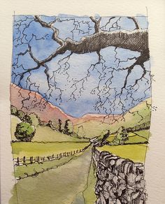 236x292 420 Best Art Pen Amp Ink With Watercolor Images - Pen And Ink Watercolor Paintings