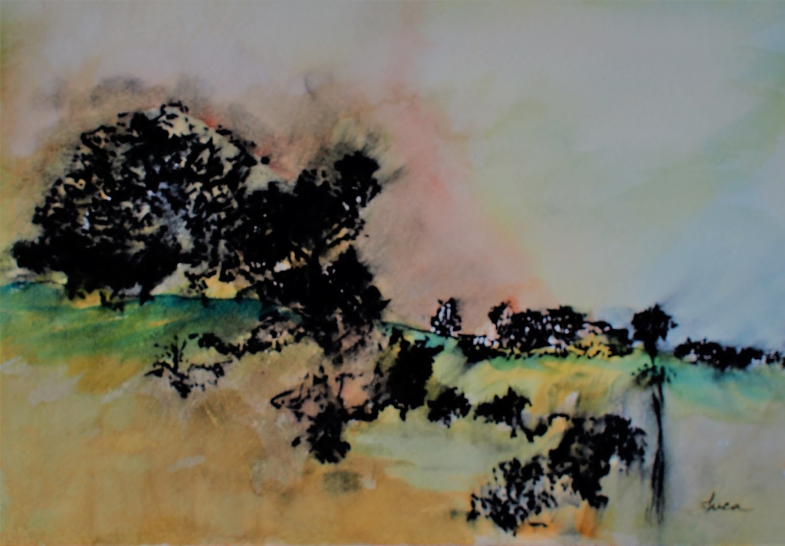 1600x1114 Susan B Luca Fine Arts Ink And Watercolor Paintings - Pen And Ink Watercolor Paintings