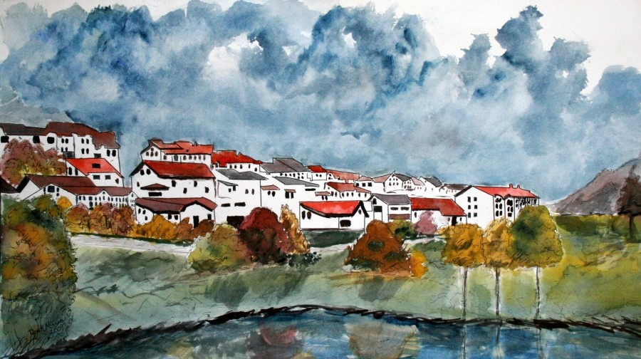900x504 Watercolor Paintings - Pen And Ink Watercolor Paintings