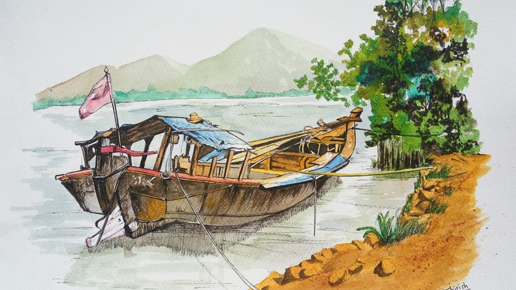 750x422 Introduction To Pen And Ink Sketching Udemy - Pen Ink Watercolor Sketching