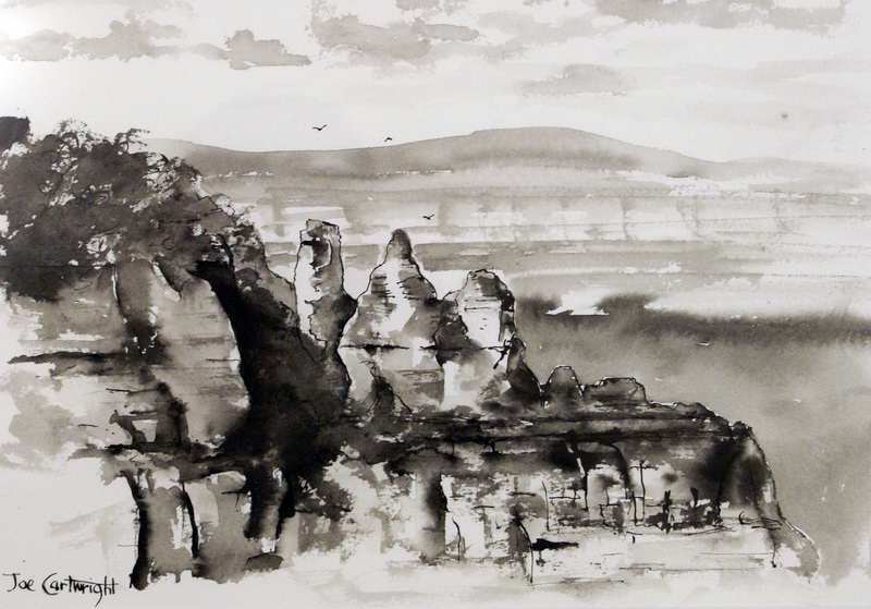 800x559 Gallery Pen, Ink And Wash Paintings Of Joe Cartwright - Pen Ink Watercolor Sketching