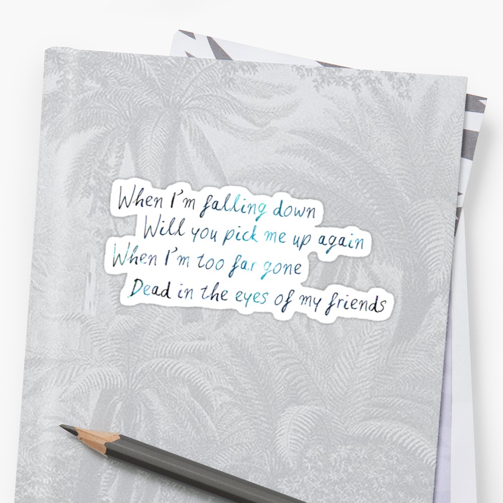 1000x1000 Pendulum Watercolour Stickers By Skyoko Redbubble - Pendulum Watercolour