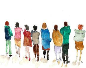 290x230 Image Result For Watercolor People Kunst - People Watercolor