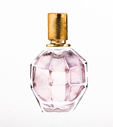 393x441 Irina Kaygorodova Illustrate Perfume And Watercolor - Perfume Bottle Watercolor