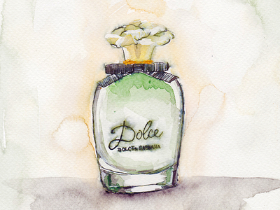 400x300 Ana Novakovic Projects Perfume Bottles Illustrations - Perfume Bottle Watercolor