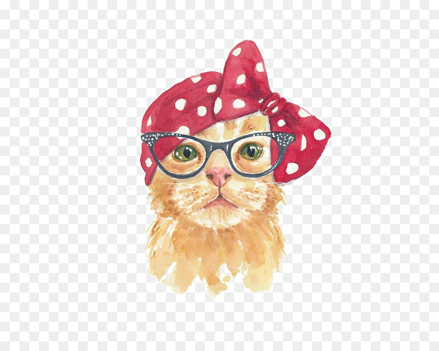 900x720 Persian Cat Kitten Watercolor Painting Tabby Cat - Persian Watercolor