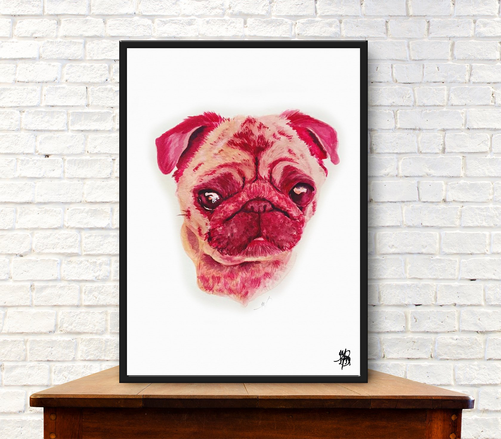 1680x1471 Watercolor Pet Portrait Avri Michelle - Pet Watercolor