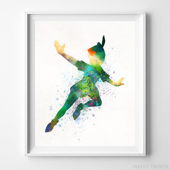 Peter Pan Watercolor at PaintingValley.com | Explore collection of ...