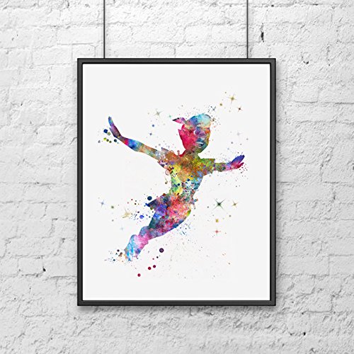 Peter Pan Watercolor at PaintingValley.com | Explore collection of ...