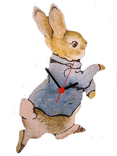455x606 Peter Rabbit Wall Clock Amazon.co.uk Kitchen Amp Home - Peter Rabbit Watercolor