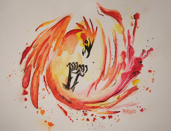 Phoenix Watercolor At Explore Collection Of