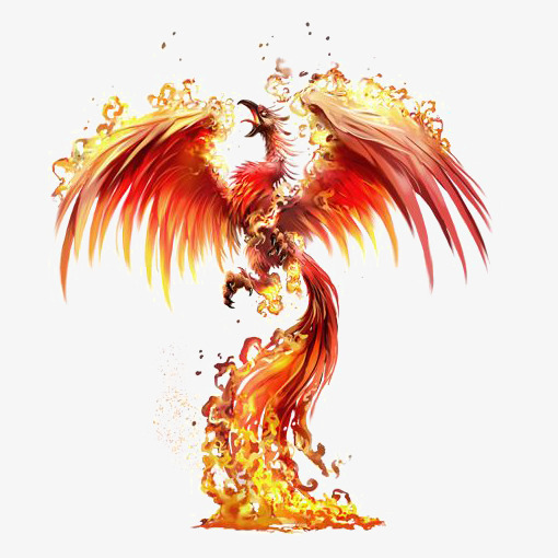510x510 Watercolor Phoenix, Watercolor Clipart, Ink Phoenix, Red Phoenix - Phoenix Watercolor