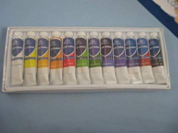355x266 Set Of 12 Tubes Of Artist Acrylic Assorted Paints, St0948 By - Phoenix Watercolor Set