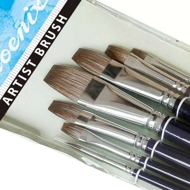 640x640 Famous Brand Phoenix Art Supplies Watercolor Paint Brush 7pcsset - Phoenix Watercolor Set