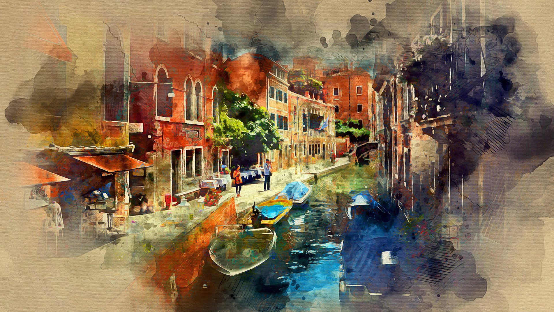 1920x1080 Watercolor Photoshop Action Tutorial - Photo To Watercolor
