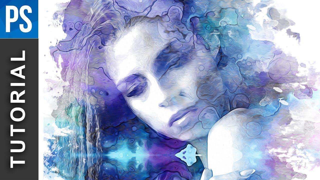 1280x720 Beautiful Watercolor Portrait Effect - Photo To Watercolor