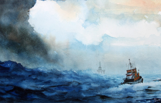 550x353 Watercolor Paintings - Photo To Watercolor Painting