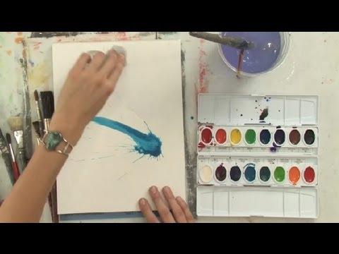 480x360 How To Make Do Amp Mend Watercolor Splatter Watercolor Painting - Picture To Watercolor