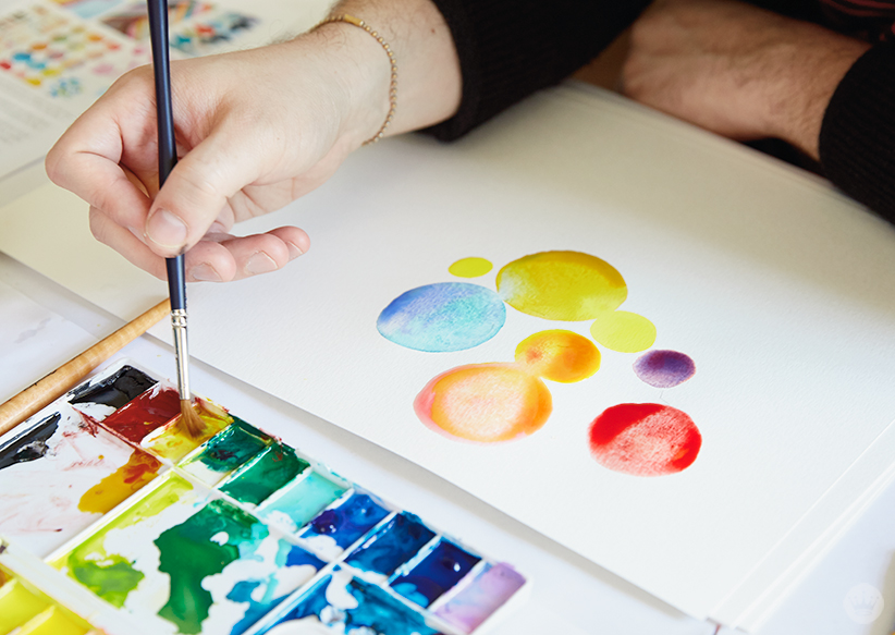 822x583 Watercolor Lettering Four Techniques To Try - Picture To Watercolor