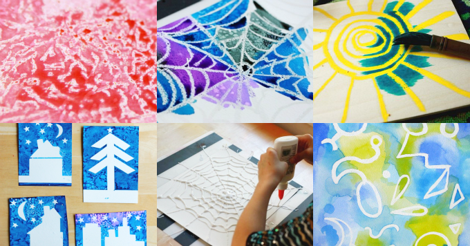 680x356 6 Amazing Watercolor Resist Techniques To Try With Kids - Picture To Watercolor