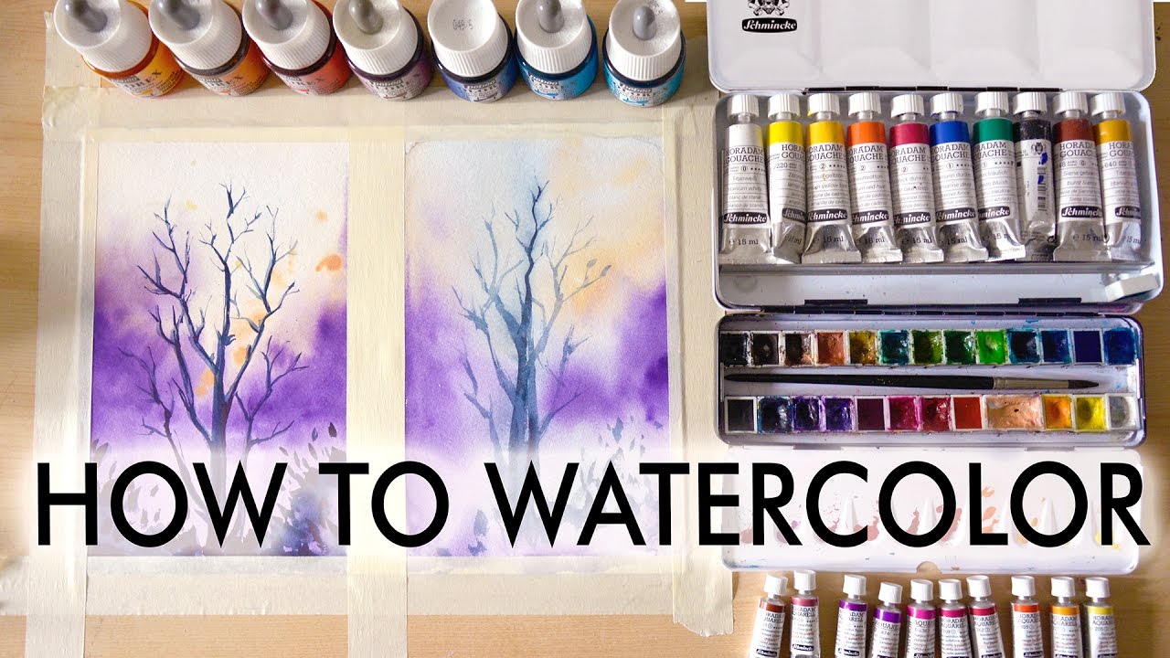 1280x720 How To For Beginners - Picture To Watercolor