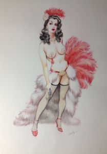 209x300 Pressure Cooker By Maly Siri Original Watercolor Painting Vintage - Pin Up Watercolor