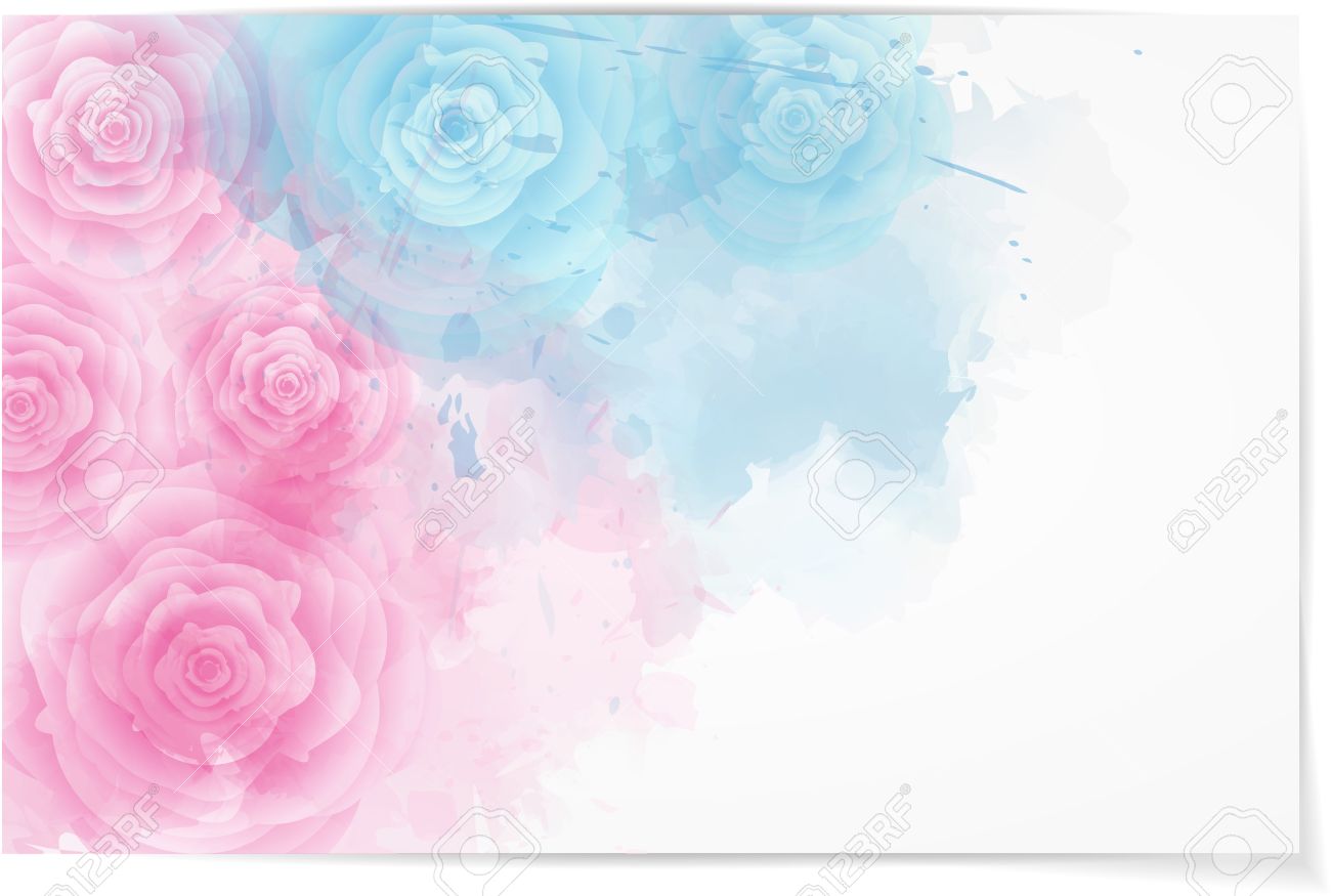 1300x875 Pink And Blue Watercolor Background - Pink And Blue Watercolor