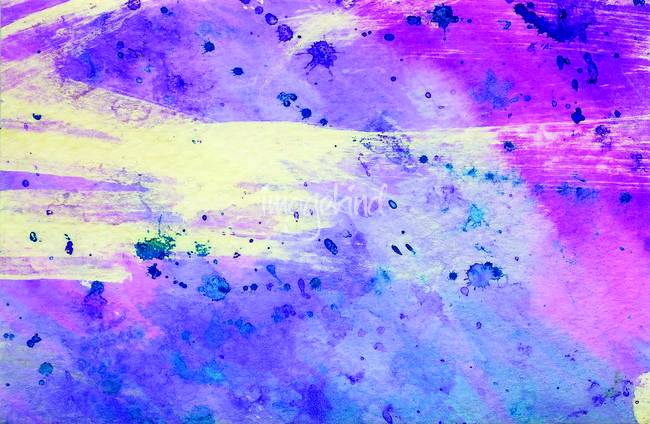 650x424 Blue, Purple And Pink Abstract Watercolor By Lynnette Prock - Pink And Blue Watercolor