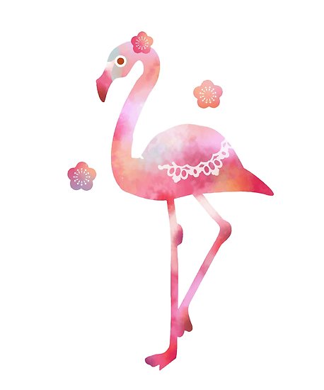 458x550 Pink Flamingo Watercolor Beautiful Bird Lover Gift Posters By - Pink Flamingo Watercolor