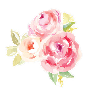 300x300 Silhouette Design Store - Pink Flower Watercolor