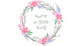 340x191 Create A Floral Watercolor Wreath In Adobe Illustrator - Pink Flower Watercolor