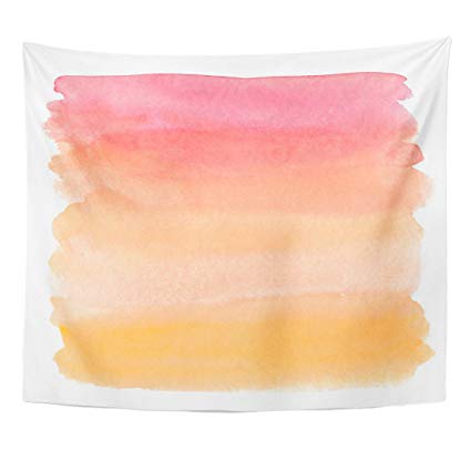 425x425 Tompop Tapestry Orange Watercolour Watercolor Ombre - Pink Ombre Watercolor
