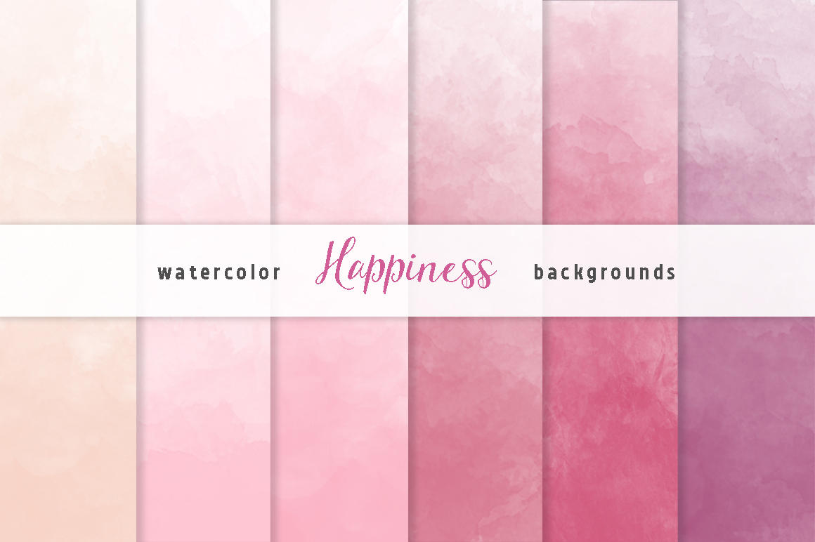 1160x772 Pink Ombre Watercolor Digital Paper Set 6 Digital Etsy - Pink Ombre Watercolor