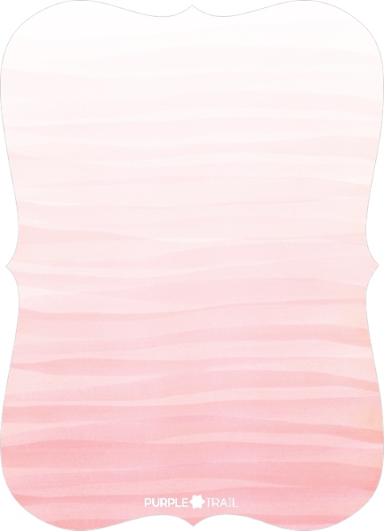 434x600 Pink Ombre Watercolor Wedding Invitation Wedding Invitations - Pink Ombre Watercolor