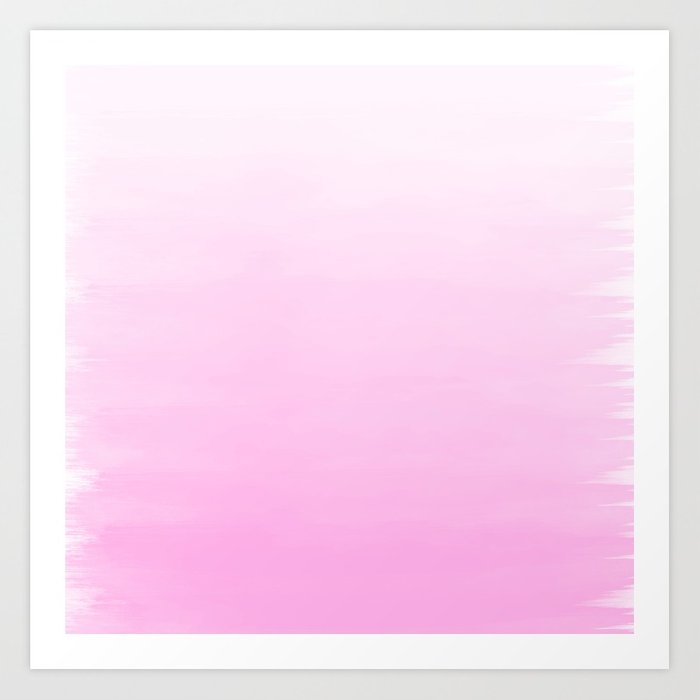 700x700 Modern Blush Pink Ombre Watercolor Brushstrokes Art Print By - Pink Ombre Watercolor