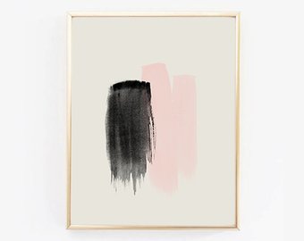 340x270 Watercolor Painting Pink Watercolor Print Pink Floral Art - Pink Watercolor Art