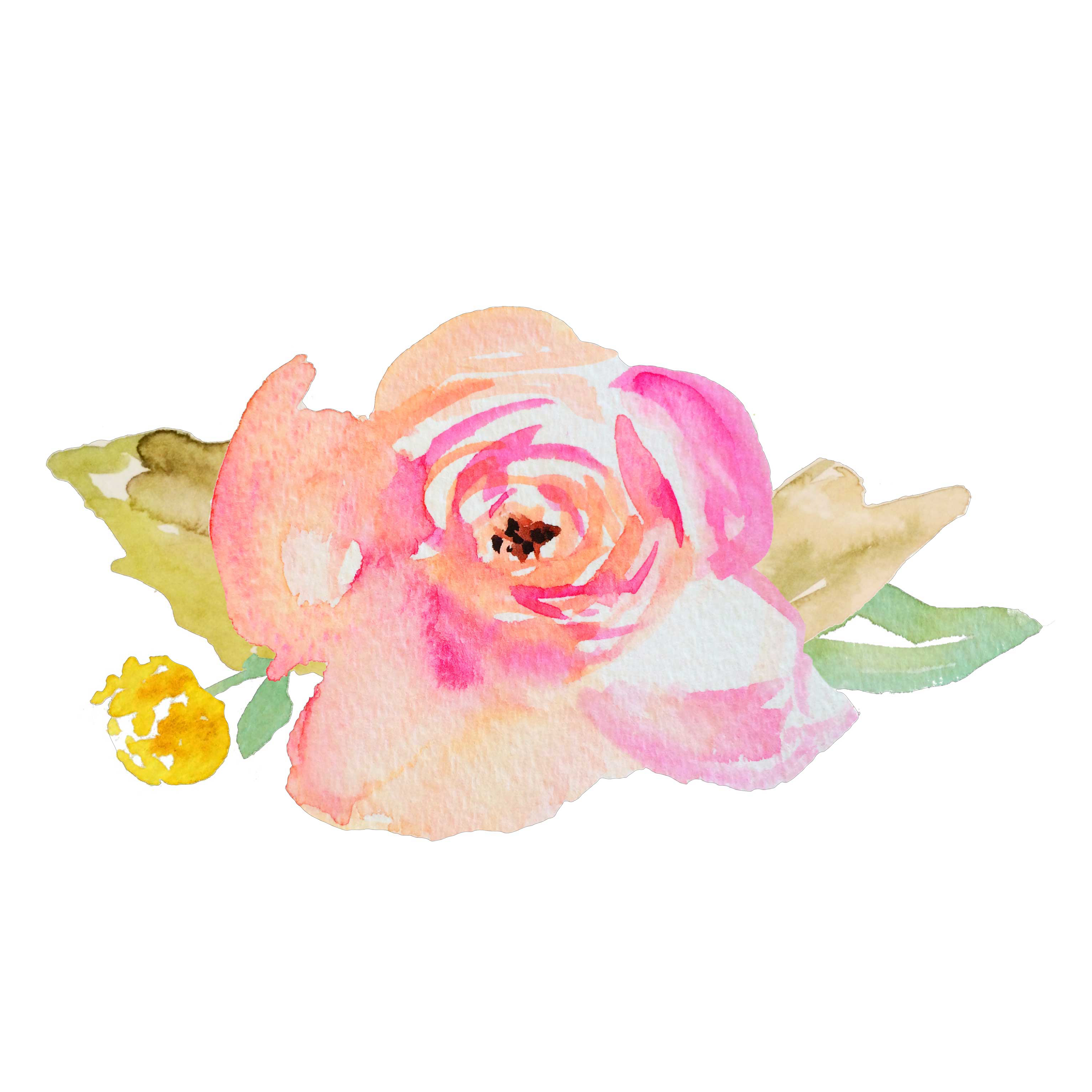 5100x5100 Watercolor Flower Svg Cut File Featuring Hand Painted Watercolor - Pink Watercolor Flowers