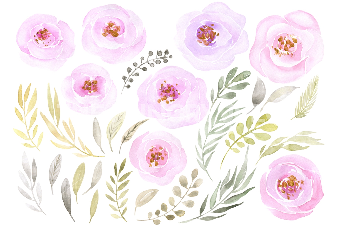 1160x772 Watercolor Light Pink Png Flowers By Watercolorflowers - Pink Watercolor Flowers