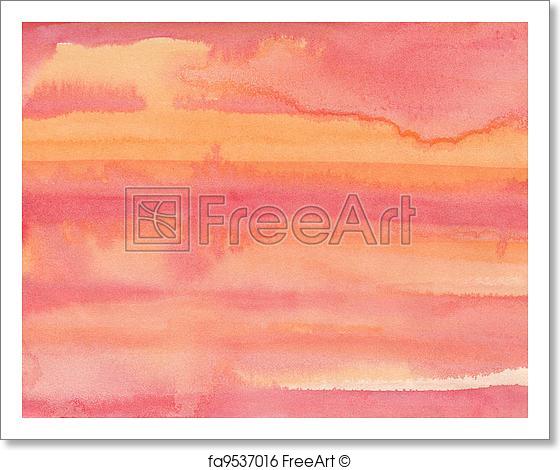 560x470 Free Art Print Of Abstract Pink Watercolor Background Freeart - Pink Watercolor Paint