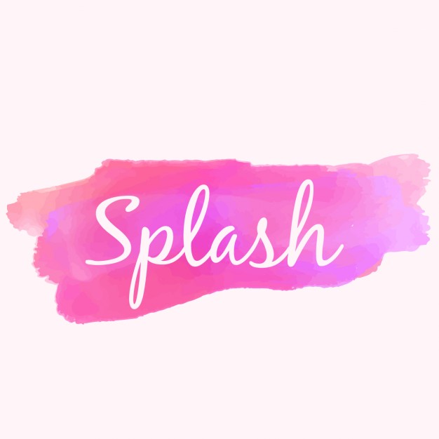 626x626 Watercolor Paint Splash In Pink Color Vector Free Download - Pink Watercolor Paint