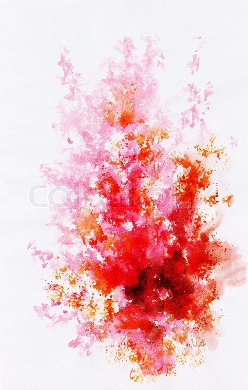 509x800 Abstract Background, Watercolor, Beautiful Hand Painted On A Paper - Pink Watercolor Paint
