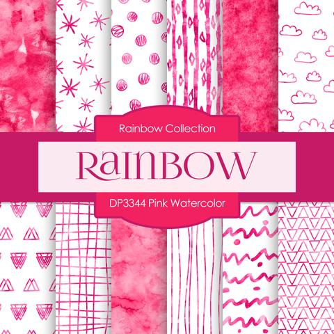480x480 Pink Watercolor Digital Paper Dp3344 Digital Paper Shop - Pink Watercolor Paper