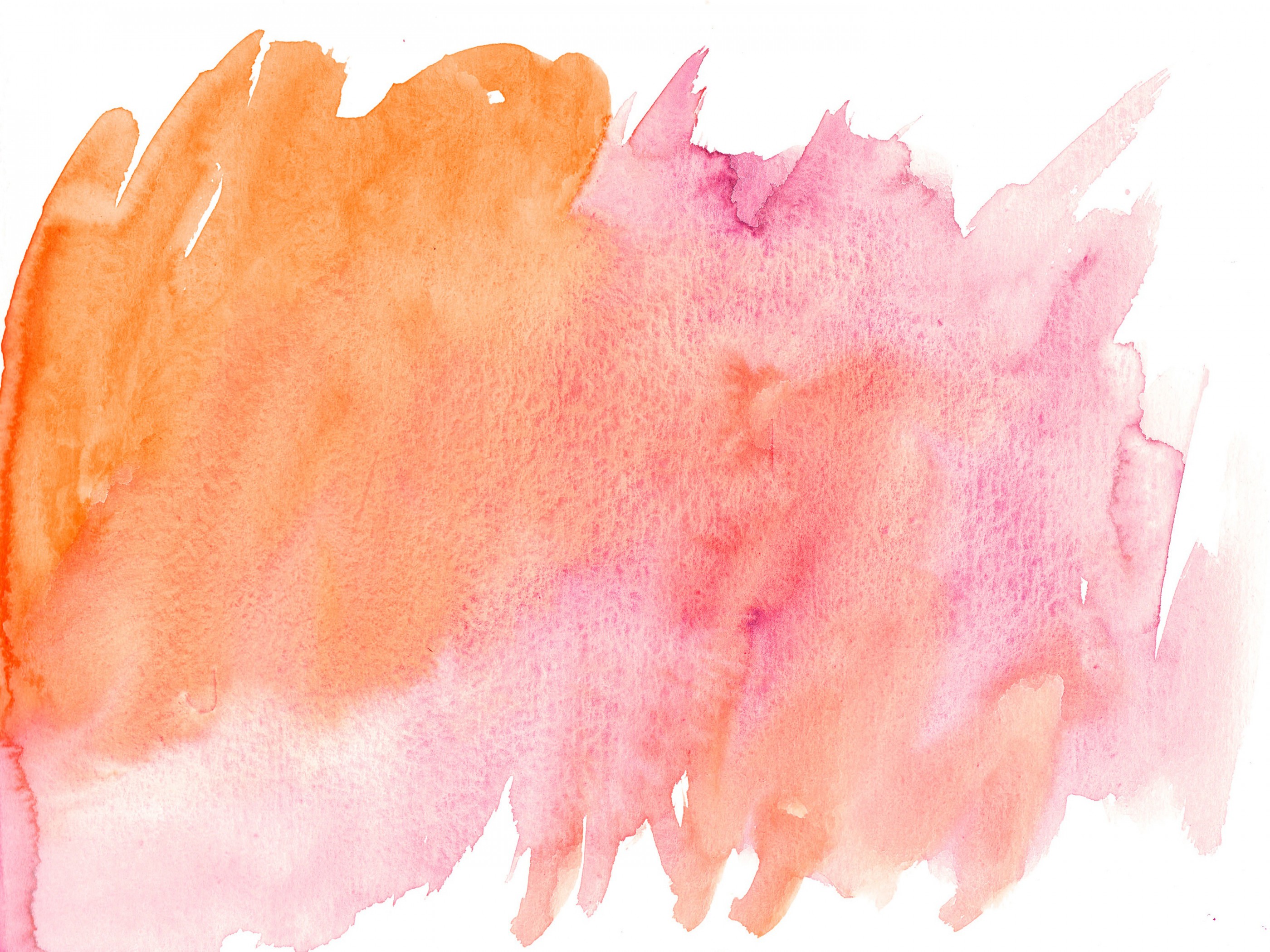 2800x2100 Pink Orange Watercolor Texture Widescreen Wallpaper Wide - Pink Watercolor Wallpaper