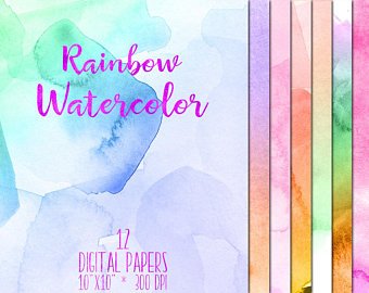 340x270 Watercolor Wallpaper Etsy - Pink Watercolor Wallpaper