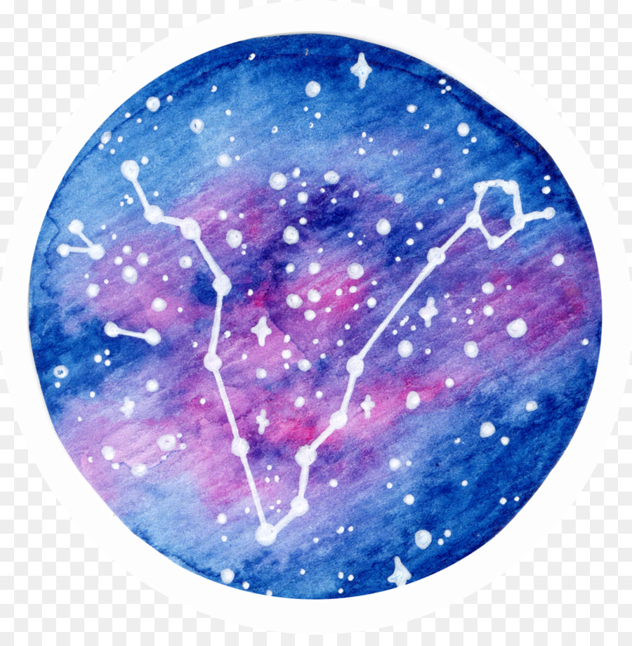 900x920 Pisces Constellation Aquarius Watercolor Painting - Pisces Watercolor