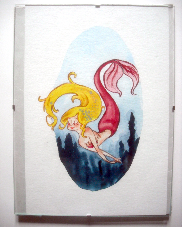 600x750 Art Of Tam Pisces Watercolor Illustration - Pisces Watercolor