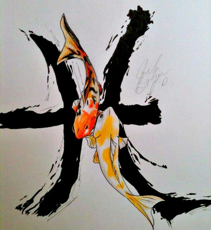 720x785 Pisces Watercolor Tattoos I Like Pisces, Tattoo - Pisces Watercolor