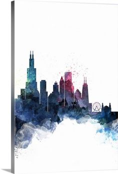 236x347 Pittsburgh Watercolor Cityscape Ryan S Watercolor - Pittsburgh Watercolor