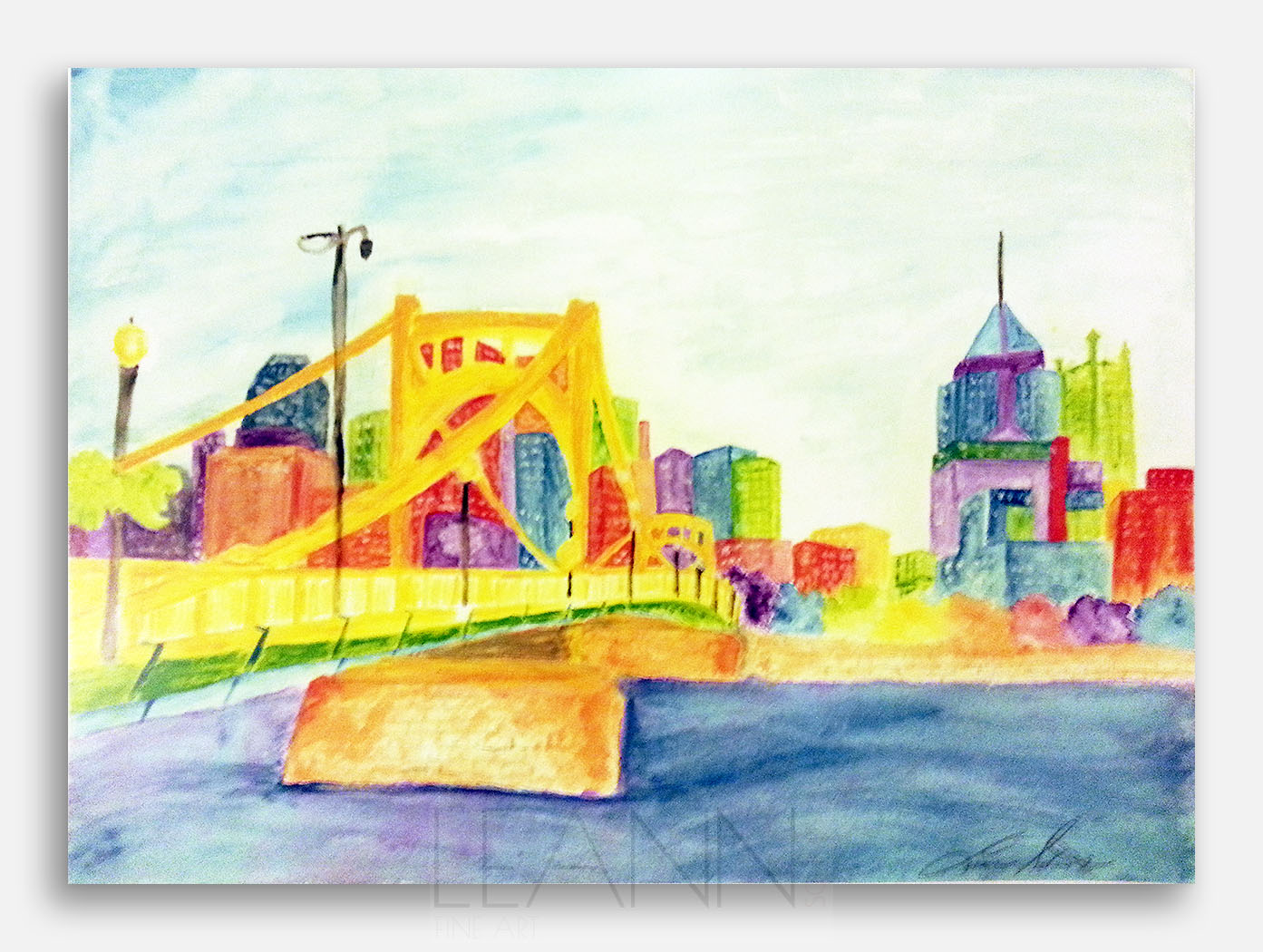 1393x1050 Pittsburgh In Color Leann Schmidt Fine Art - Pittsburgh Watercolor